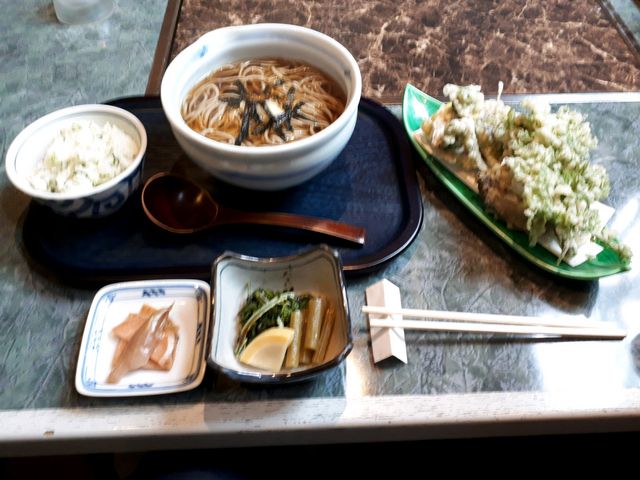 野菜天蕎麦Bセット!_座りや