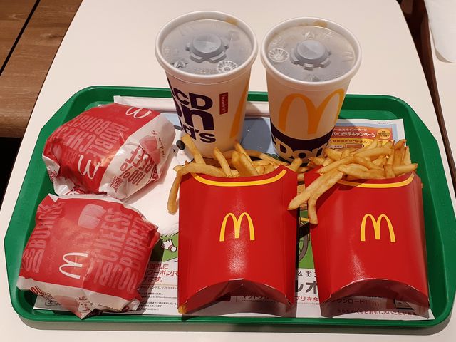 ダブルチーズバーガーセット:マックフライポテトはLサイズ。_マクドナルド 306亀山店