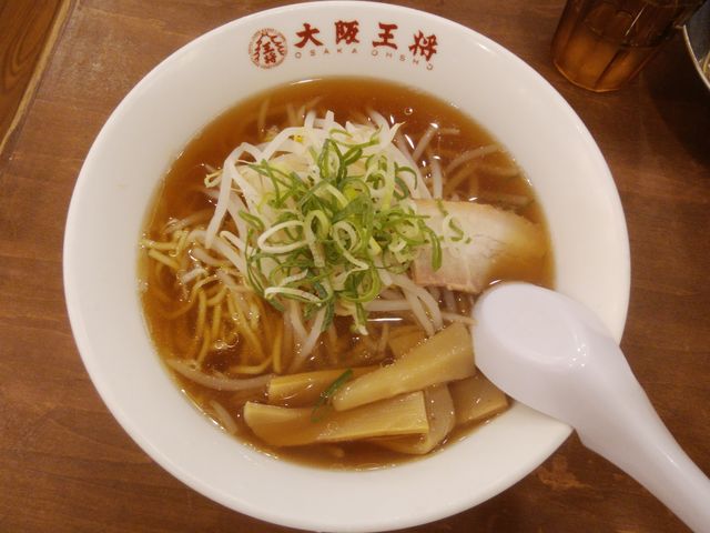 「中華そば(醤油)」です。美味しかったです。_餃子の美味しい中華食堂 大阪王将 門前仲町店
