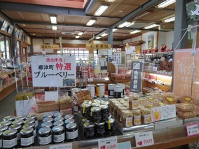 ブルーベリーが特産のようです_観光物産館「清柳苑」