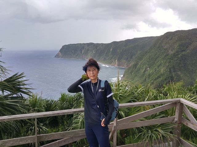 先端にある木製の展望台_名古の展望台