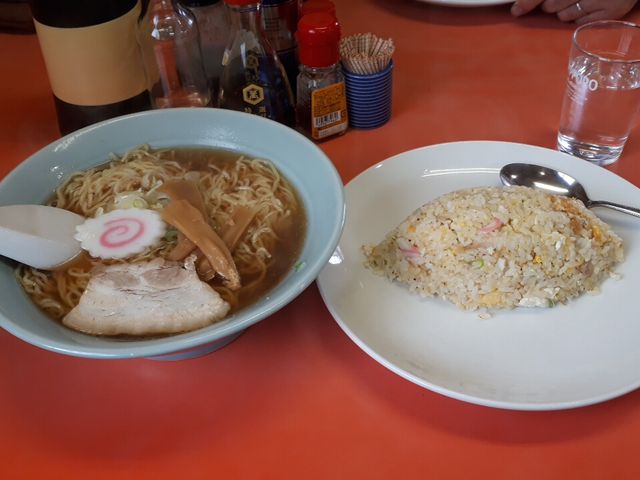 ラーメン、チャーハンセット_内田屋食堂