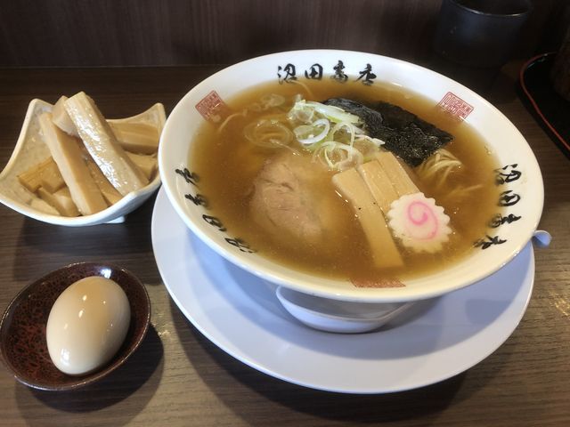 メンマと味玉トッピング_麺組