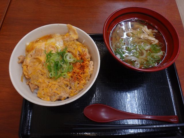 親子丼セット。_西紀サービスエリア 下り線