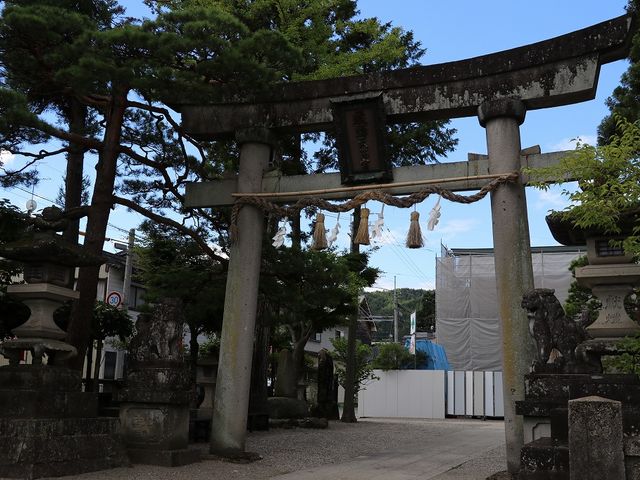 鳥居。_飛騨天満宮