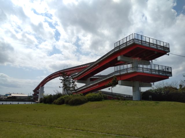 橋の外観。公園側から_中の島大橋