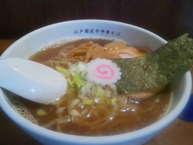 煮干中華そば 醤油 大盛_江戸前煮干中華そば きみはん 根岸本店
