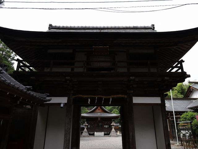 楼門。_柏木神社