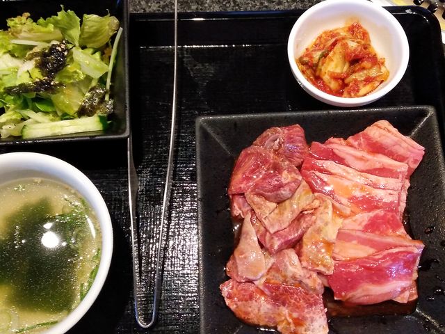 カルビ・やわらかハラミランチ_熟成焼肉いちばん 静岡曲金店