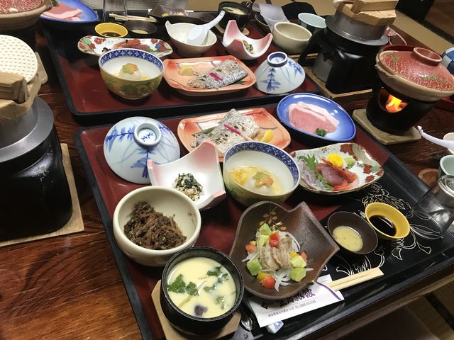 ランチはゴージャス。とっても美味しかったよっ。_望月旅館