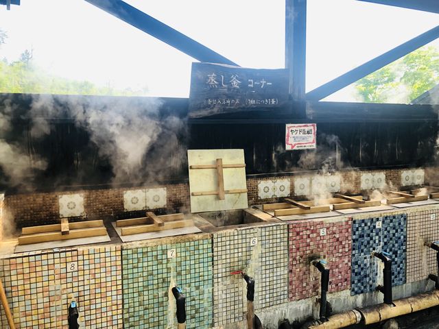 可愛い蒸し釜_はげの湯温泉 くぬぎ湯