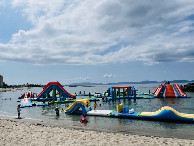 暑い日でしたが、水着にライフジャケットを着てちょうど良かったです。_皆生温泉マリンアスレチック海皆-KAI・KAI-