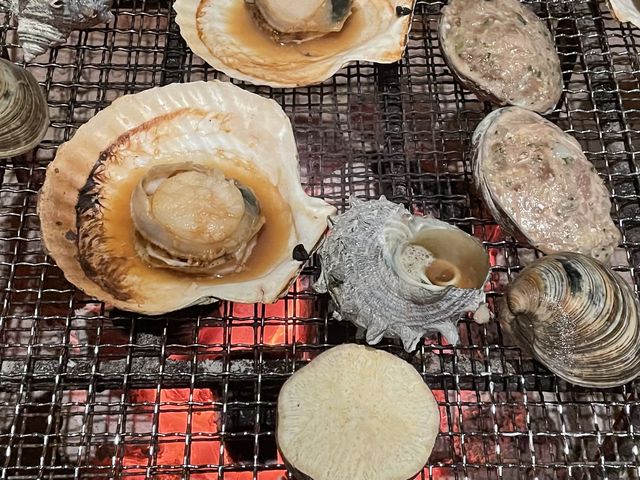 炭火焼きの様子_千倉館