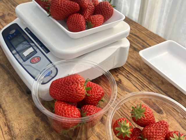 はかりが置いてあるので重さを確認できます。_AGRICIA