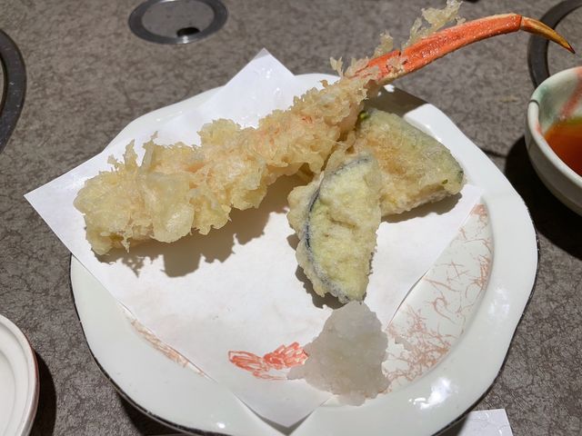 かにの天ぷら_かに道楽 京都伏見店