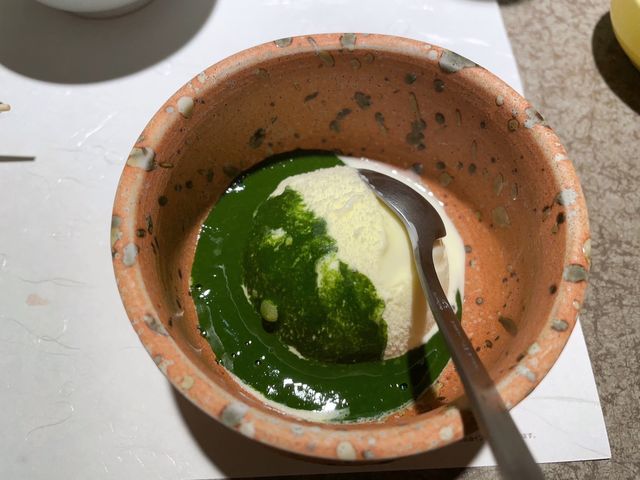 抹茶アイス_かに道楽 京都伏見店