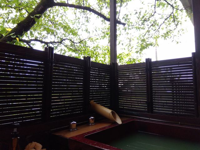 部屋の露天風呂。_双葉荘