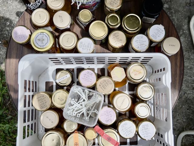 どんどん蜂蜜が出てきます!_berich養蜂場