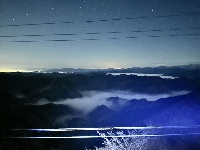 野迫川村 好きな場所 星は綺麗し 高確率で 雲海見える自然_雲海
