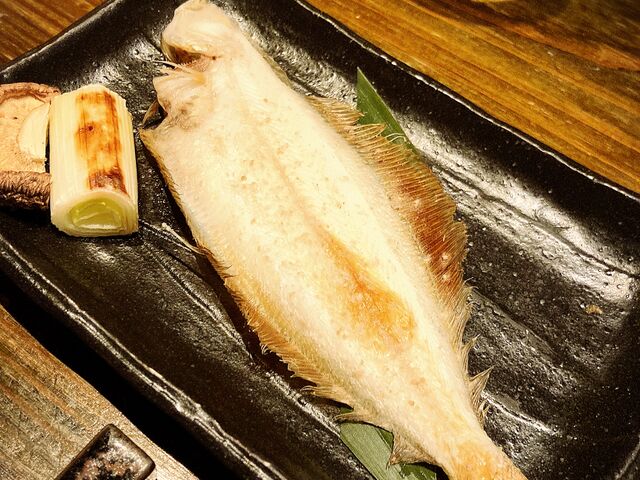 柳カレイ、ちょうど良い塩加減で身がふわふわしていました。_癒.酒.屋. わおん