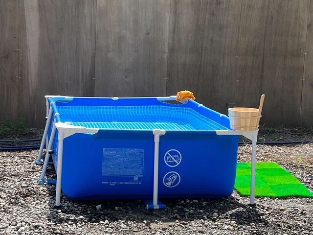 時期的に?水温最適!_モモヤマテントサウナ