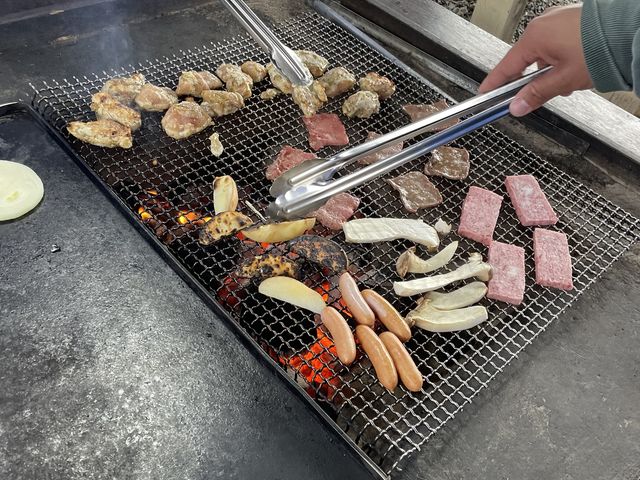 とっても広い網と鉄板_ブルーベリーファームほりうち