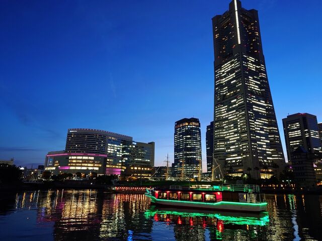 夜景が綺麗_屋形船すずよし