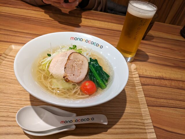 「鶏塩らぁめん」_らぁめん もののこころ 新鎌ヶ谷