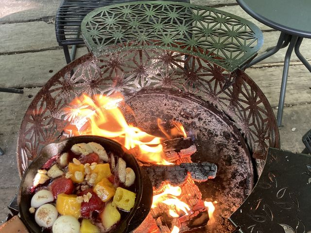 新感覚スイーツもおいしかった_グランピングカフェ&BBQ “たき火”