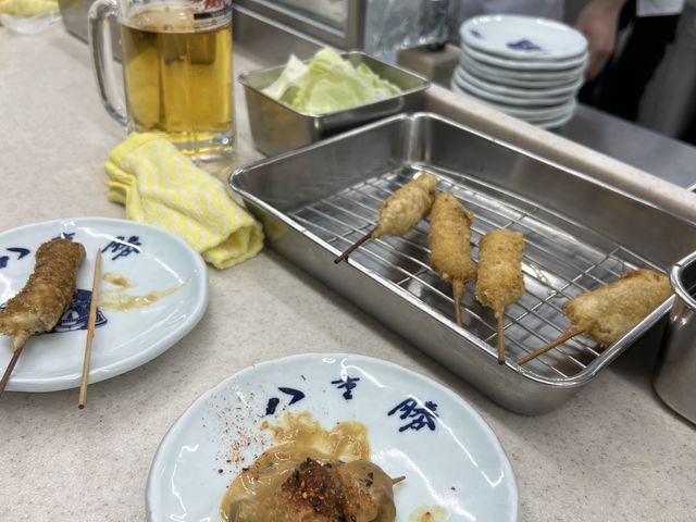 どて焼き、串カツ_八重勝