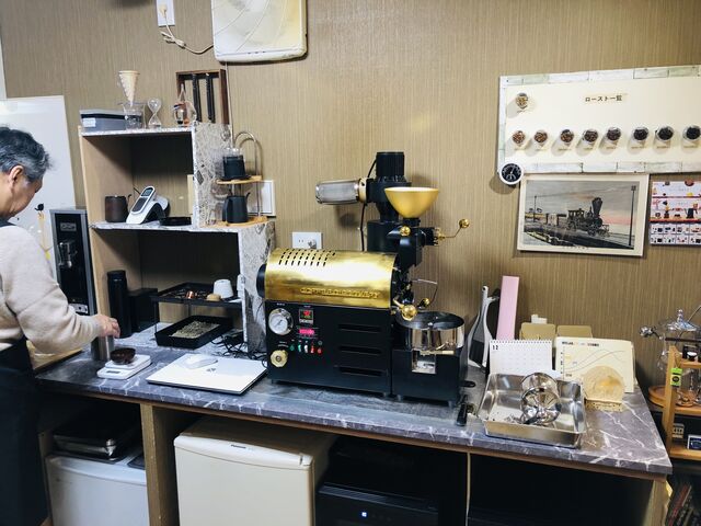 店主が丁寧に説明してくれました。_焙煎香房