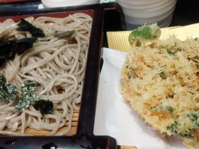 桜えびかき揚げ天ざる_岩久本店 葵タワー店
