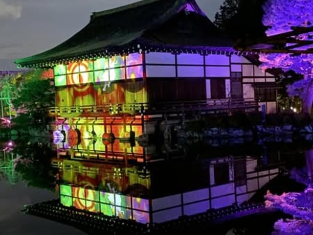 すばらしいプロジェクションマッピングです_NAKED光の神苑 平安神宮