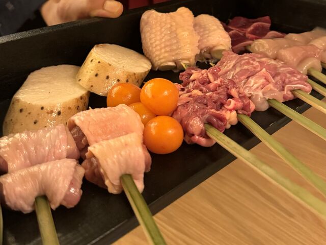 焼き鳥盛り合わせ_北新地 とり神楽