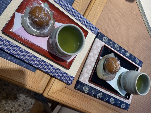 出来上がったら、お茶タイムです_愛畳工房