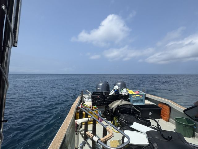 on a boat_八重山Diving Service Field