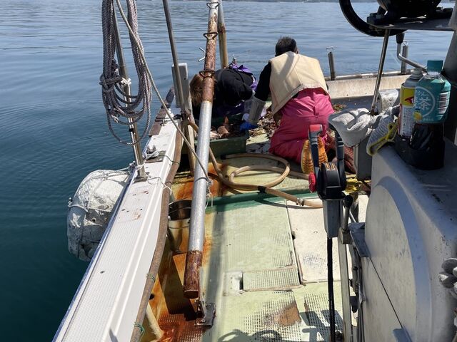 天気に恵まれ 穏やかな海でした。_宝正丸