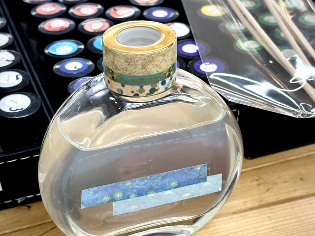 ラッピングもマステで自由にできます。_LC香りカフェ