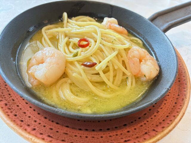 セットのパスタが、めちゃくちゃ美味しかった!_ホテルモントレ福岡 レストラン サンミケーレ