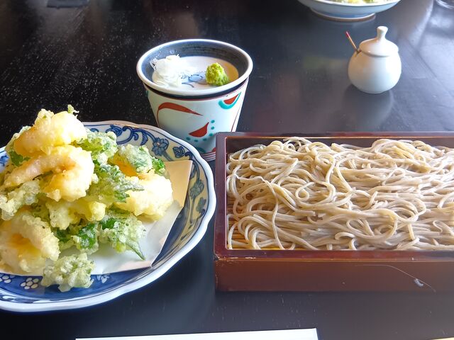 お蕎麦と天ぷらセット_鎌倉 松原庵