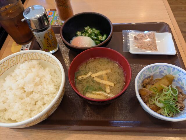 牛まぜのっけ朝食_すき家 4号福島松浪店