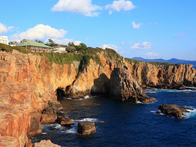 三段壁全景_三段壁洞窟