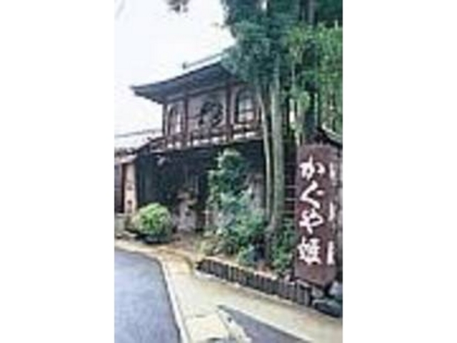 門から館まで竹製で実に緻密に作られている_かぐや姫竹御殿