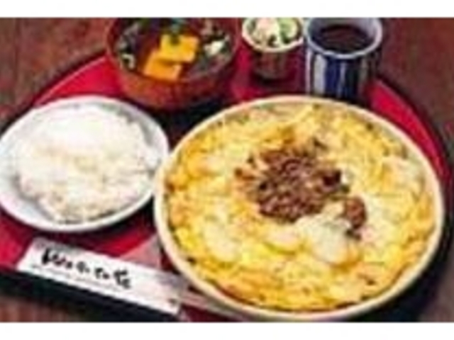 いもねぎ定食は吸物、ご飯、漬物が付く_わびすけ