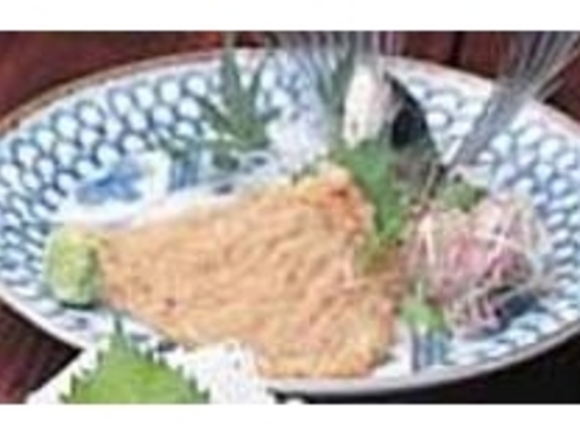 青とうがらしが効いたとび魚のたたき_料理屋 魚処 しんえい丸