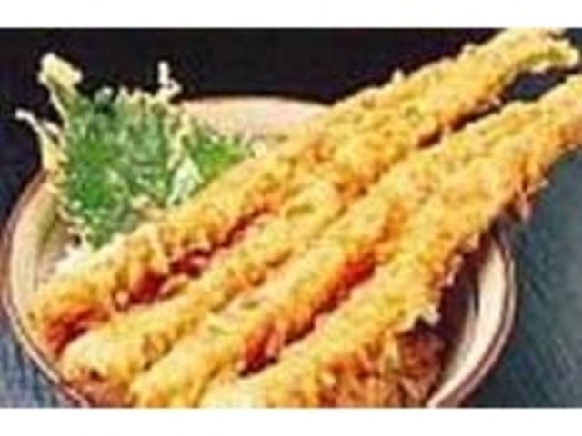 丼からはみ出した巨大なアナゴに大満足!_天ぷら きよ仲