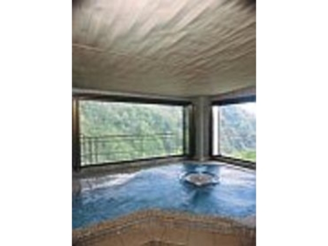 高原の涼風と幕岩渓谷の景色を堪能できる露天ジャクジー_志賀高原 幕岩温泉 ホテル志賀サンバレー