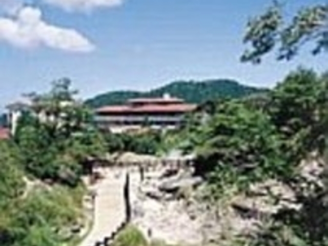 雲仙地獄を見渡せる絶好の立地。 _雲仙湯元ホテル