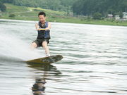 木崎湖 モダンボートの写真4