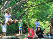 木崎湖 モダンボートの写真2